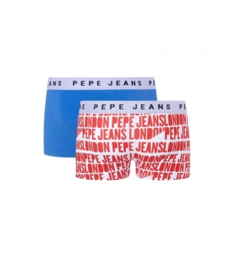 Pepe Jeans Confezione da 2 boxer Allover rossi