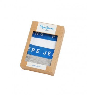 Pepe Jeans Pack 2 Boxers Logo wit, grijs