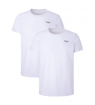 Pepe Jeans Pakke 2 T-shirts Basic hvid