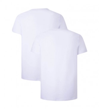 Pepe Jeans Paket 2 osnovnih majic bele barve