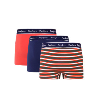 Pepe Jeans 3 Pack Retro Boxers orange, navy