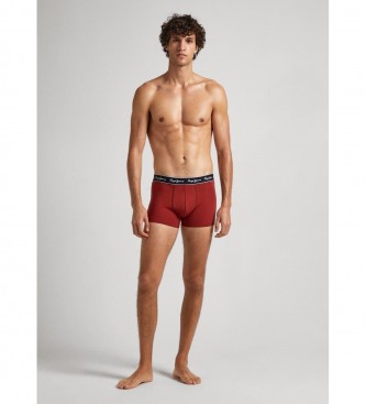 Pepe Jeans Pack 3 Red Retro Boxers