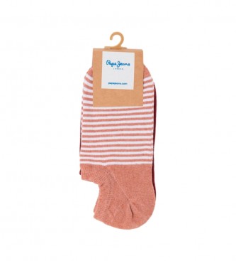 Pepe Jeans Pack 3 Pares de Calcetines Mini granate