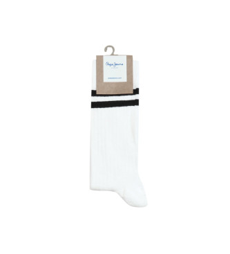 Pack 3 Calcetines Pepe Jeans Ribetes Blanco Mujer