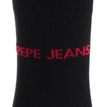 Pepe Jeans Confezione da 3 calzini Carson neri, grigi, antracite