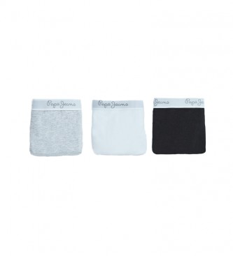 Pepe Jeans Confezione da 3 perizomi Erica bianco, grigio, nero