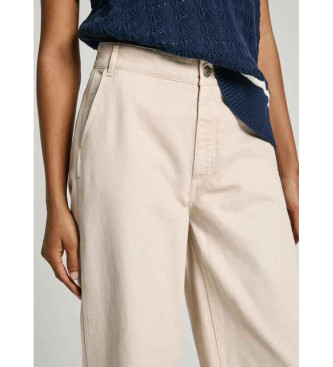 Pepe Jeans Pantalon Anya Blanc Ecru