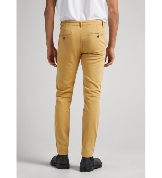 Pepe Jeans Żółte spodnie Charly