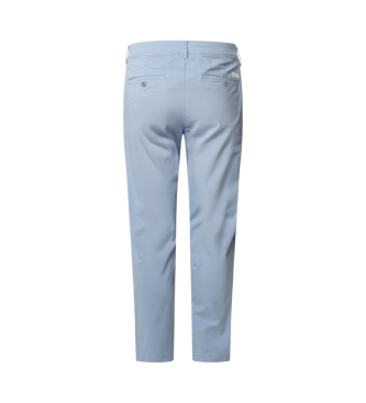 Pepe Jeans Pantaloni chino in popeline di cotone blu