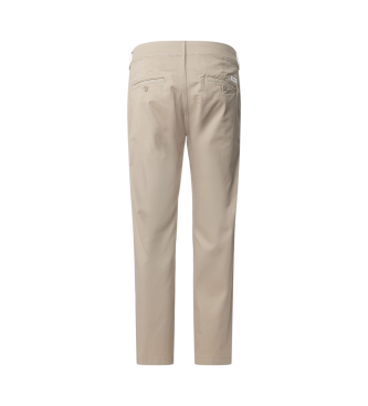 Pepe Jeans Beigefarbene Chino-Hose aus Baumwollpopeline