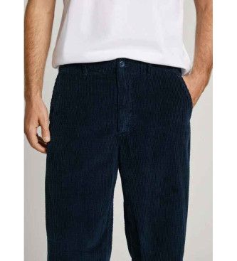 Pepe Jeans Comodi chino blu scuro in velluto a coste