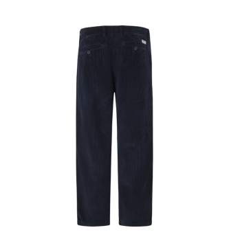 Pepe Jeans Comodi chino blu scuro in velluto a coste