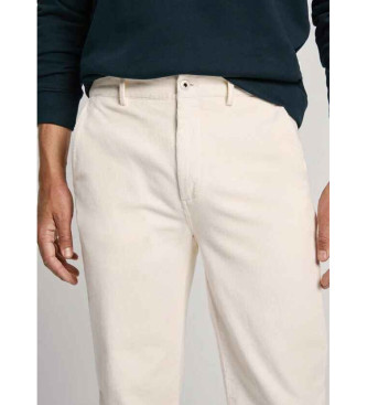 Pepe Jeans Chinohose Slim Corduroy wei