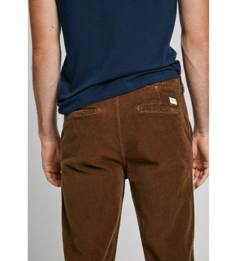 Pepe Jeans Pantaln Chino Slim Corduroy marrn