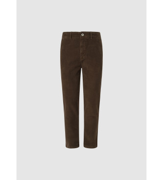 Pepe Jeans Pantaln Chino Slim Corduroy marrn