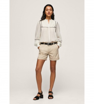 Pepe Jeans Kratke hlače Junie beige