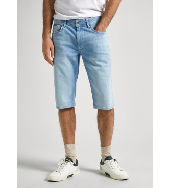 Pepe Jeans Spodenki Stright Shorts niebieskie