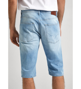 Pepe Jeans Spodenki Stright Shorts niebieskie