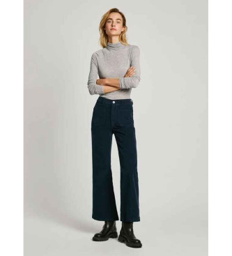 Pepe Jeans Pantalon en velours ctel de coupe vase Celia navy