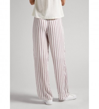 Pepe Jeans Gabina bele pižama hlače