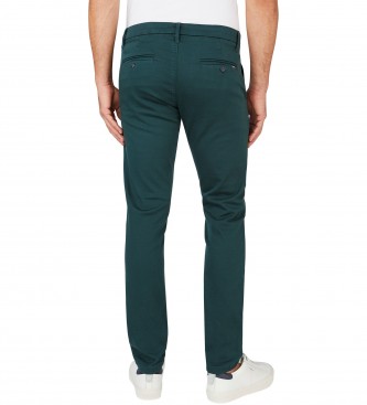 Pepe Jeans Zielone spodnie James
