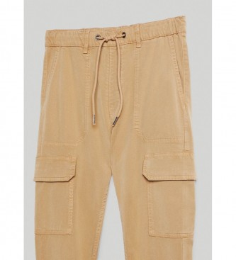 Pepe Jeans Jogger Broek New Crusade Beige