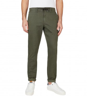 Pepe Jeans Spodnie Keys zielone
