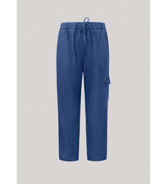 Pepe Jeans Niebieskie spodnie Mila