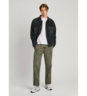 Pepe Jeans Pantaln Relaxed Distressed verde