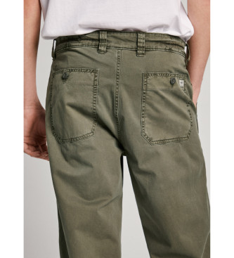 Pepe Jeans Pantaln Relaxed Distressed verde