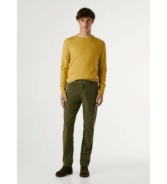 Pepe Jeans Pantalon slim 5 poches velours ctel vert