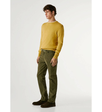 Pepe Jeans Pantalon slim 5 poches velours ctel vert