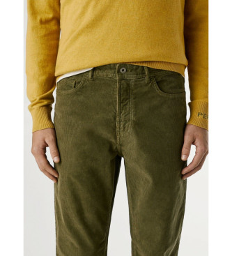 Pepe Jeans Pantalon slim 5 poches velours ctel vert