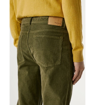 Pepe Jeans Pantalon slim 5 poches velours ctel vert