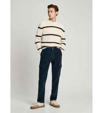 Pepe Jeans Corduroy Slim Cargo Broek marine