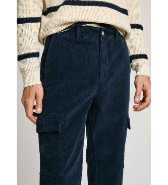 Pepe Jeans Corduroy Slim Cargo Broek marine