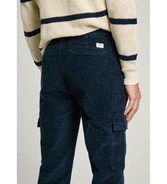 Pepe Jeans Schlanke Cargo-Hose aus Cord navy