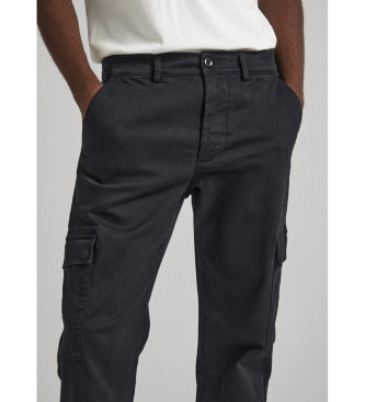 Pepe Jeans Pantalon cargo slim noir