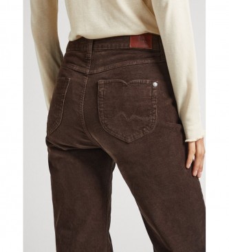Pepe Jeans Willa rjave hlače