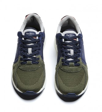 Pepe Jeans Park Air Knit Sneakers green, navy
