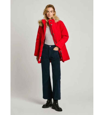 Pepe Jeans Parka matelass impermable rouge