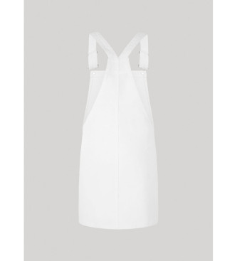 Pepe Jeans Vesta overall med haklapp vit