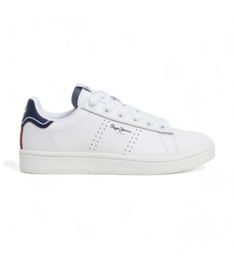 Pepe Jeans Sneakersy skórzane Player Air białe