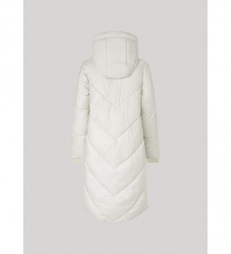 Pepe Jeans Off-white Mia Quilted Duster Jacket