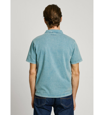 Pepe Jeans Polo in denim blu