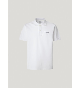 Pepe Jeans Polo Essential Contrast blanc