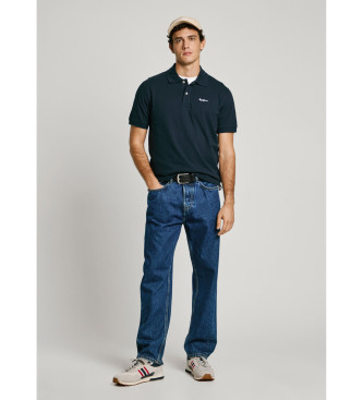 Pepe Jeans Polo blu navy essenziale a contrasto