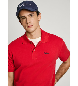 Pepe Jeans Polo Essential Contrast vermelho