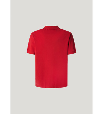 Pepe Jeans Polo Essential Contrast vermelho