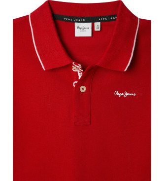 Pepe Jeans Henry red polo shirt